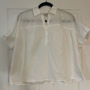 Madewell White 100% Cotton Blouse